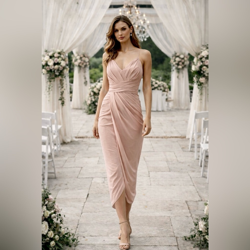 NWT Charlotte Drape Maxi Dress